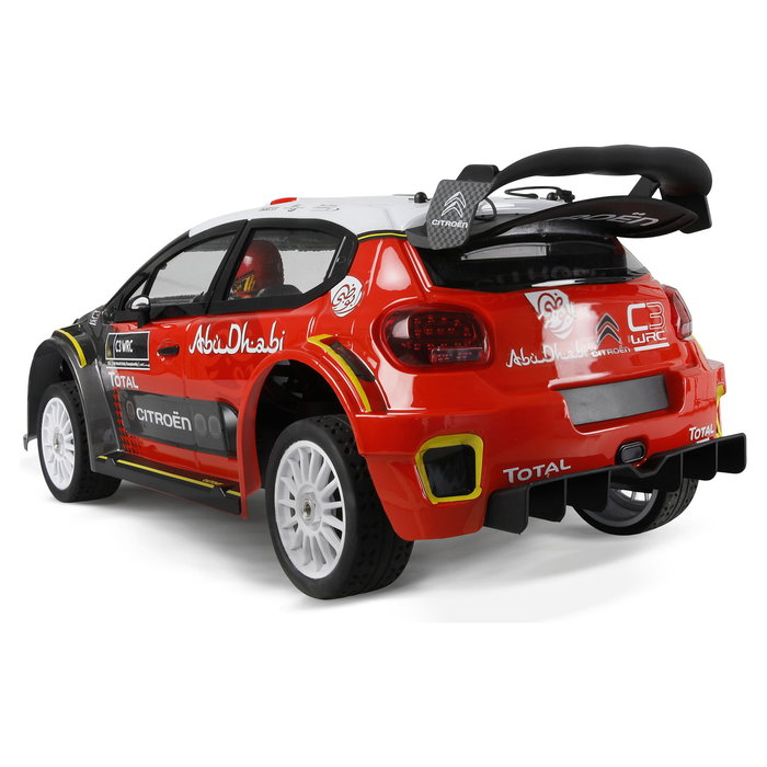 AMEWI RC Citroën C3 WRC HyperGo 1:7 Coche de Rally Eléctrico 4x4 65 kmh ESC Negro/Rojo/Blanco 630 mm ARTR para Principiantes 14+ Años