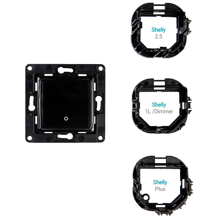 Shelly Wall Switch 1 Wandtaster Negro Shelly Wall Switch 1 Wandtaster Negro