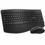 Subblim Combo Dual Prowave Negro, Teclado y Ratón Ergonómicos Recargables