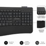Subblim Combo Dual Prowave Negro, Teclado y Ratón Ergonómicos Recargables