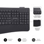 Subblim Combo Dual Prowave Negro, Teclado y Ratón Ergonómicos Recargables
