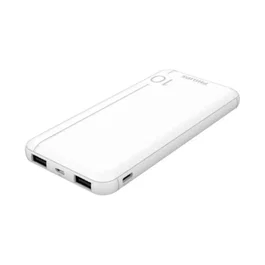 Philips Powerbank Slim 10000mAh Blanca con Doble USB