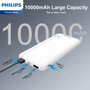 Philips Powerbank Slim 10000mAh Blanca con Doble USB