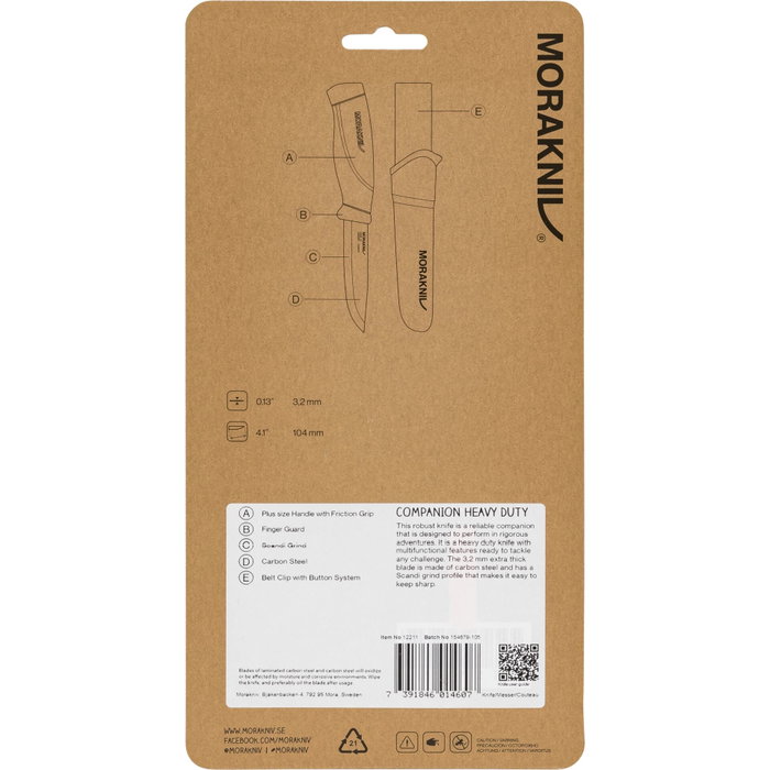 Morakniv Companion Heavy Duty naranja