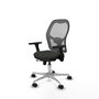 PIQUERAS Y CRESPO Silla de oficina Jorquera con Mecanismo Sincro/Traslack, Brazos 3D, Negro y Gris