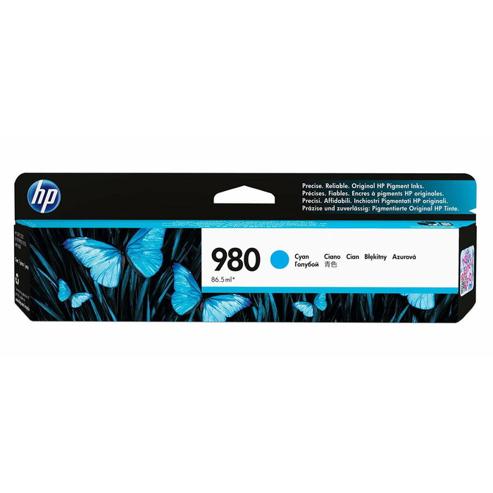 HP Cartucho de Tinta Original 980 Cian (D8J07A) para Officejet Enterprise