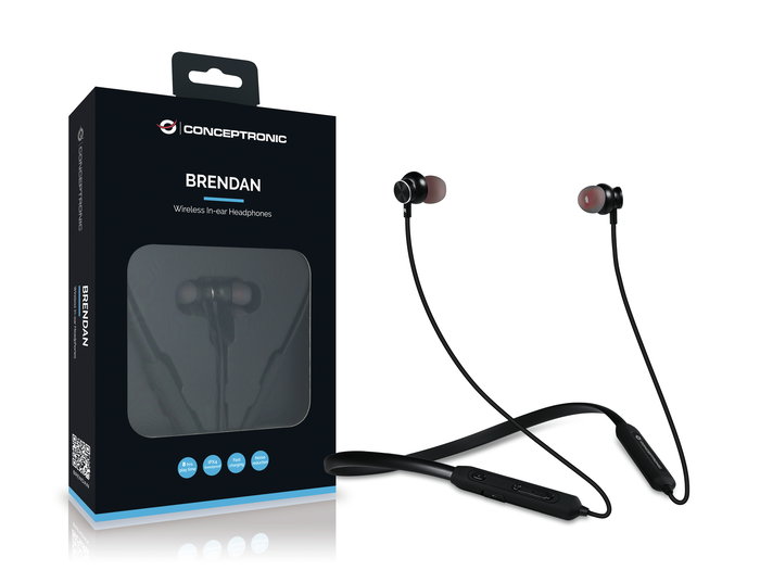 Conceptronic Auriculares Bluetooth In-Ear Deportivos Negro Conceptronic Auriculares Bluetooth In-Ear Deportivos Negro