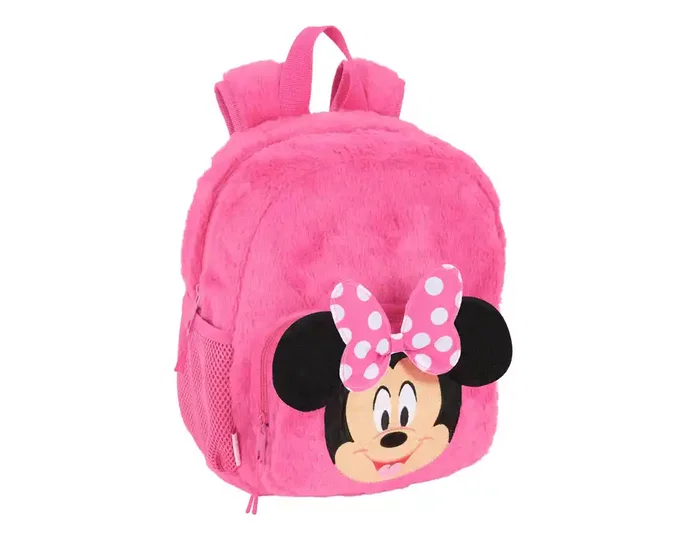 Safta Mochila Peluche Minnie Mouse para Guardería 27x22x10 cm
