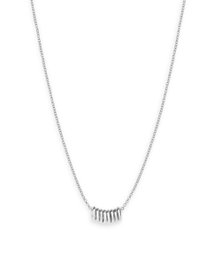 Rosefield Iggy Multi hoop necklace silver JMHNS-J070