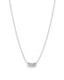 Rosefield Iggy Multi hoop necklace silver JMHNS-J070