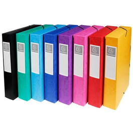 Carpeta De Proyectos Exacompta Exabox Cartulina Lustrada Nature Future A4+ Gomas 6 Cm Surtido (8 Col.) (Set de 8)