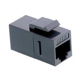 VALUE RJ-45 Keystone Modular Coupler Cat.6 sin blindar para tomas de enchufe - Negro