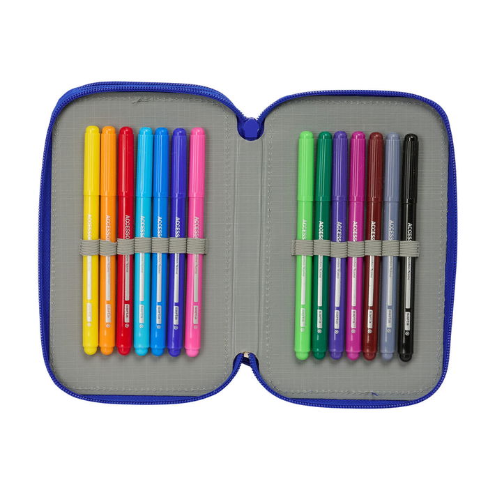 Portatodo Real Madrid C.F. Azul 12,5 x 19,5 x 5,5 cm 37 Piezas