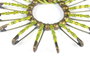 Innspiro Imperdible metálico dorado envejecido 20x5mm 10u.