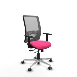 PIQUERAS Y CRESPO Silla de oficina Zulema Rosa y Gris