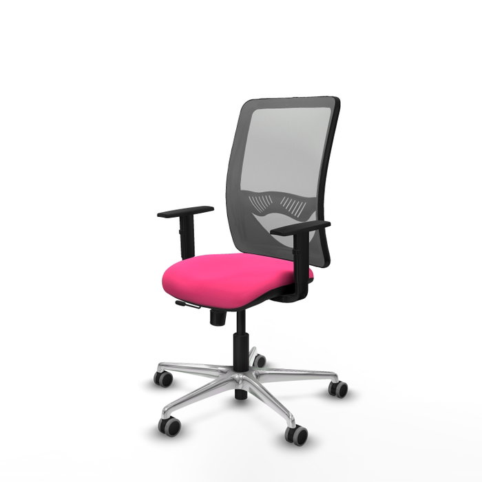 PIQUERAS Y CRESPO Silla de oficina Zulema Rosa y Gris