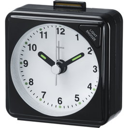 Hama Despertador de viaje A50, Negro/Blanco