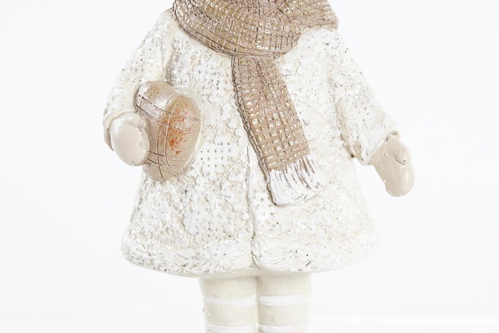 DKD Home Decor Figura Navidad Fantasia Niños Resina Marron Claro 5 x 14 x 6.5 cm (2 Unidades)