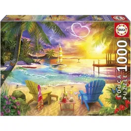 Educa Puzzle Love Beach 1000 piezas 68x48 cm Temática Naturaleza Adultos EDU1747759473654