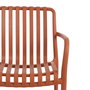 Silla Apilable Terracota Polipropileno 56 X 57 X 81 cm (Set de 2)