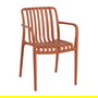 Silla Apilable Terracota Polipropileno 56 X 57 X 81 cm (Set de 2)
