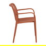 Silla Apilable Terracota Polipropileno 56 X 57 X 81 cm (Set de 2)