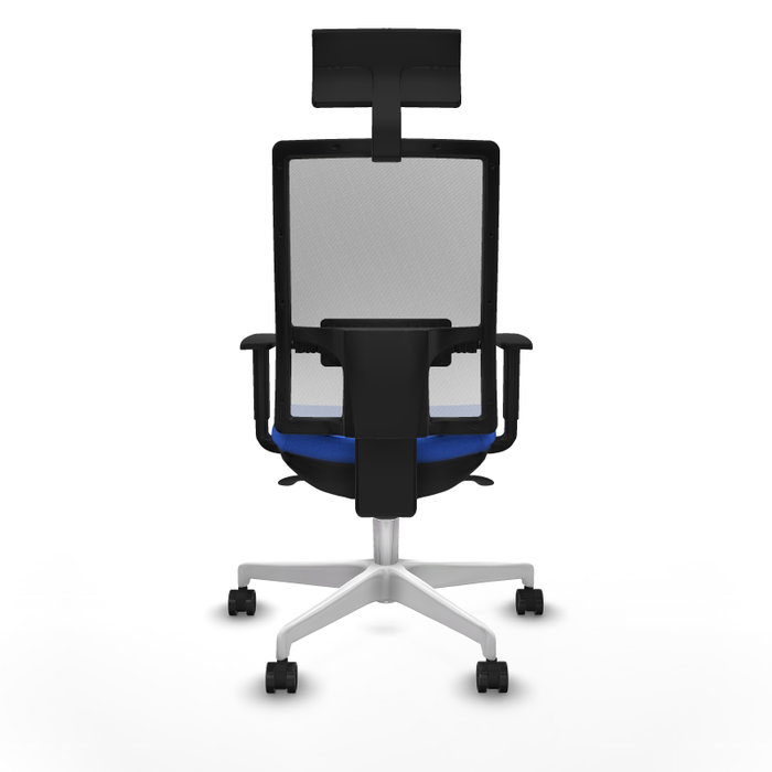 PIQUERAS Y CRESPO Silla de oficina Horna con mecanismo Sincro, Azul y Blanco PIQUERAS Y CRESPO Silla de oficina Horna con mecanismo Sincro, Azul y Blanco