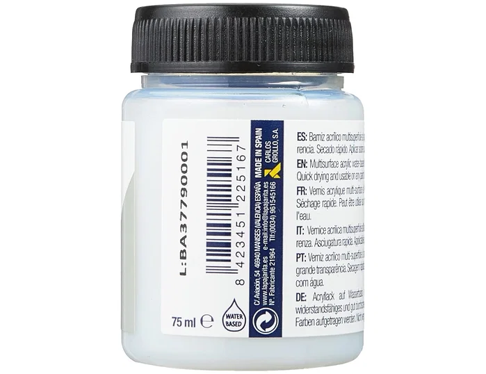 La pajarita Barniz acabado brillante bote de 75 ml La pajarita Barniz acabado brillante bote de 75 ml