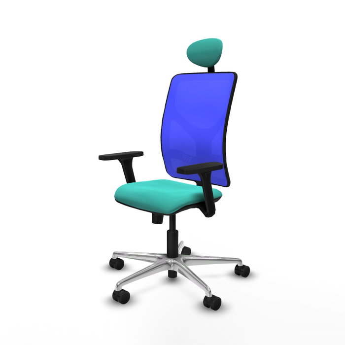PIQUERAS Y CRESPO Silla de oficina Motilla con Mecanismo Sincro, Turquesa y Azul PIQUERAS Y CRESPO Silla de oficina Motilla con Mecanismo Sincro, Turquesa y Azul