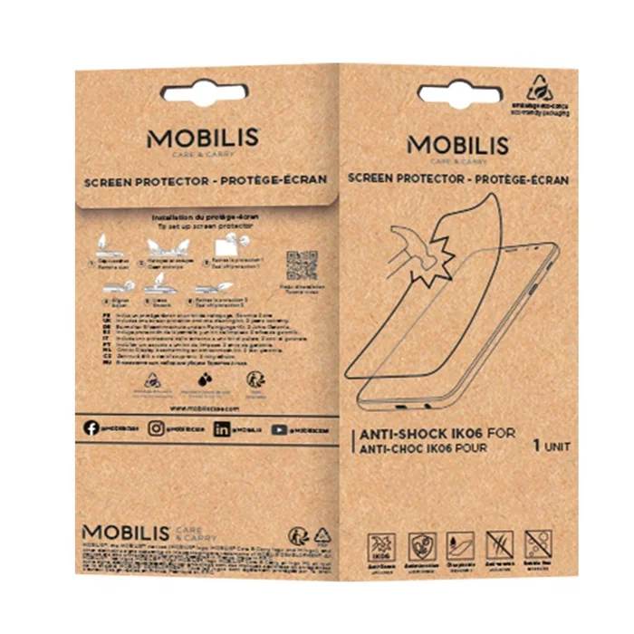 Mobilis Protector de pantalla para Zebra TC501 / TC701, Transparente