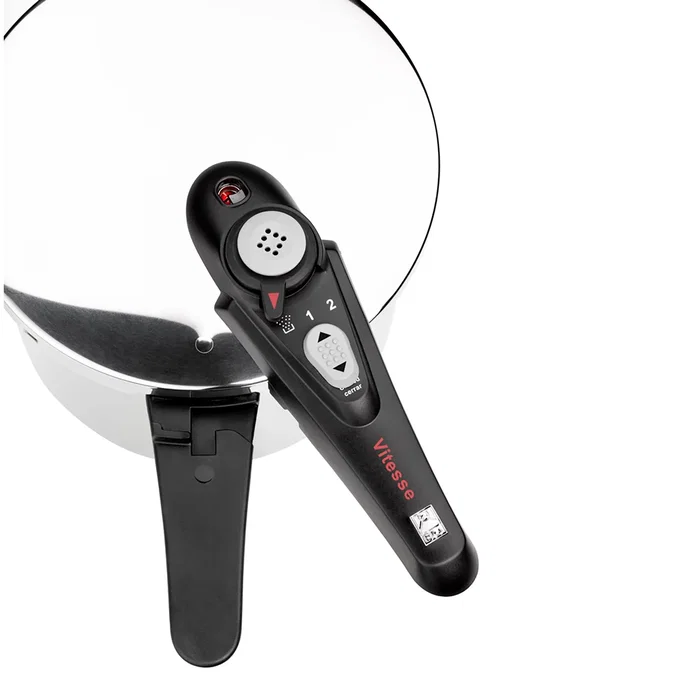 Bra Olla a Presión Vitesse A185103 7L Ø22cm Acero Inoxidable 18/10 Apt para Inducción, Cerámico, Eléctrico y Gas
