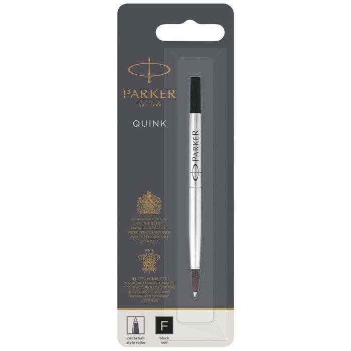 Parker Recambio Rollerball Punta Fina Negro