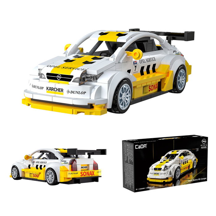 CADA Opel Astra V8 Coupe Escala 1:24 (285 piezas) de construcción CADA Opel Astra V8 Coupe Escala 1:24 (285 piezas) de construcción