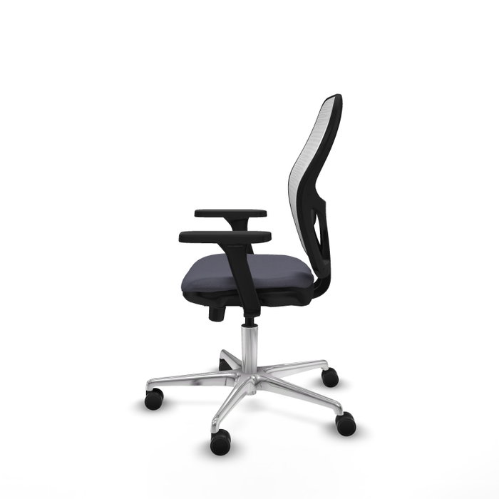 PIQUERAS Y CRESPO Silla de oficina Jorquera con mecanismo Sincro/Traslack, Gris oscuro y Blanco PIQUERAS Y CRESPO Silla de oficina Jorquera con mecanismo Sincro/Traslack, Gris oscuro y Blanco