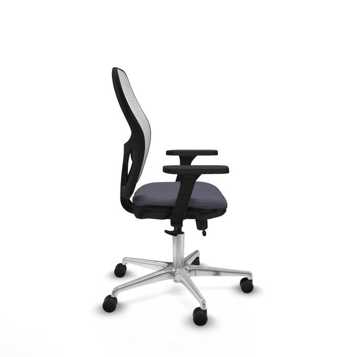 PIQUERAS Y CRESPO Silla de oficina Jorquera con mecanismo Sincro/Traslack, Gris oscuro y Blanco PIQUERAS Y CRESPO Silla de oficina Jorquera con mecanismo Sincro/Traslack, Gris oscuro y Blanco