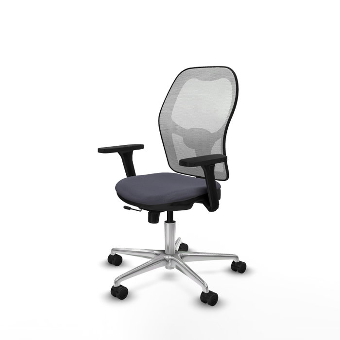 PIQUERAS Y CRESPO Silla de oficina Jorquera con mecanismo Sincro/Traslack, Gris oscuro y Blanco PIQUERAS Y CRESPO Silla de oficina Jorquera con mecanismo Sincro/Traslack, Gris oscuro y Blanco