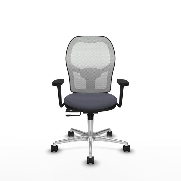 PIQUERAS Y CRESPO Silla de oficina Jorquera con mecanismo Sincro/Traslack, Gris oscuro y Blanco PIQUERAS Y CRESPO Silla de oficina Jorquera con mecanismo Sincro/Traslack, Gris oscuro y Blanco