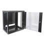 Intellinet Bastidor de Pared 6U 570x450mm Negro (19") con Puerta de Vidrio y Paneles Laterales Desmontables, Máx. 60 kg - Kit de Montaje