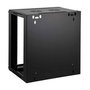 Intellinet Bastidor de Pared 6U 570x450mm Negro (19") con Puerta de Vidrio y Paneles Laterales Desmontables, Máx. 60 kg - Kit de Montaje