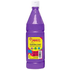 Jovi Témpera Líquida Paint Violeta Botella 1000 mL, Base Agua, Alto Poder Cubriente