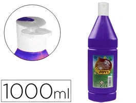 Jovi Témpera Líquida Paint Violeta Botella 1000 mL, Base Agua, Alto Poder Cubriente