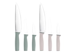 DKD Home Decor Set de 3 Cuchillos Inox PP Chinalight 2022