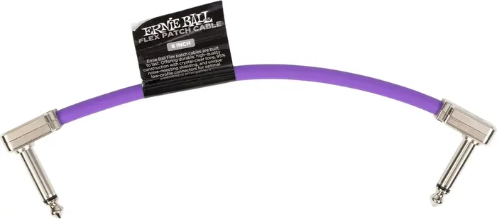 Ernieball Cable Flex Patch 6? Purple Cable para Pedalera de Alta Calidad y Flexibilidad