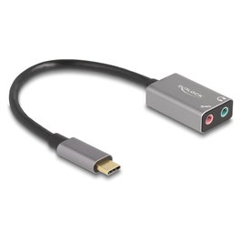DeLOCK 67071 Tarjeta de sonido externa USB Type-C™ Gris