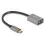 DeLOCK 67071 Adaptador de Audio Externo USB-C a 2 Jack 3.5mm Plug & Play para PC, Mac, Linux, Android, Windows 10/11, 16-bit/48 kHz, Micrófono, Color Gris