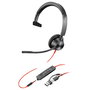 HP Poly Blackwire 3315 Monaural Microsoft Teams Certified USB-C/3,5 mm Negro