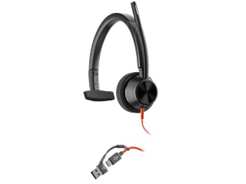 Poly Blackwire 3315 Monoaural con Certificación Microsoft Teams y Adaptador USB-C/A, Negro Poly Blackwire 3315 Monoaural con Certificación Microsoft Teams y Adaptador USB-C/A, Negro