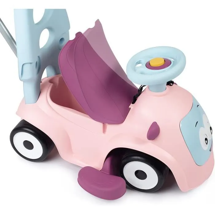 Smoby Maestro Balade Pink Ride-On para niños a partir de 6 meses con Ruedas Silenciosas y Bocina