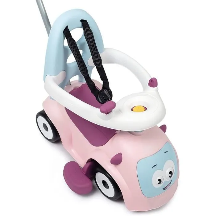 Smoby Maestro Balade Pink Ride-On para niños a partir de 6 meses con Ruedas Silenciosas y Bocina