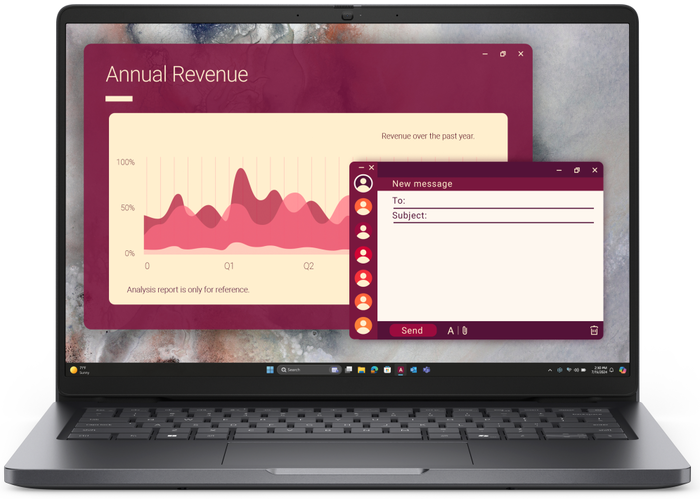 Dell Pro 14 PC14250 Portátil 14" Full HD+ Intel Core Ultra 5 225U 16GB RAM 512GB SSD Windows 11 Pro Gris